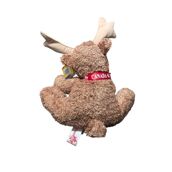 Wild Wonderz Canada Brown Moose 12"' Plush Stuffed Animal - Picture 5 of 9
